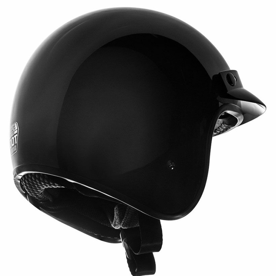 Helmets * | Speed And Strength Ss610 Gloss Black Open Face Helmet