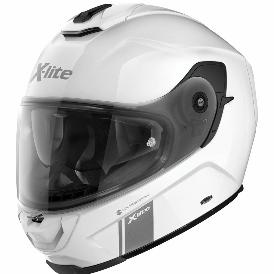 Helmets * | X-Lite X-903 Metal White Full Face Helmet