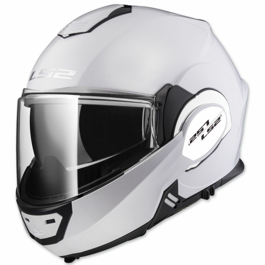 Helmets * | Ls2 Valiant White Modular Helmet