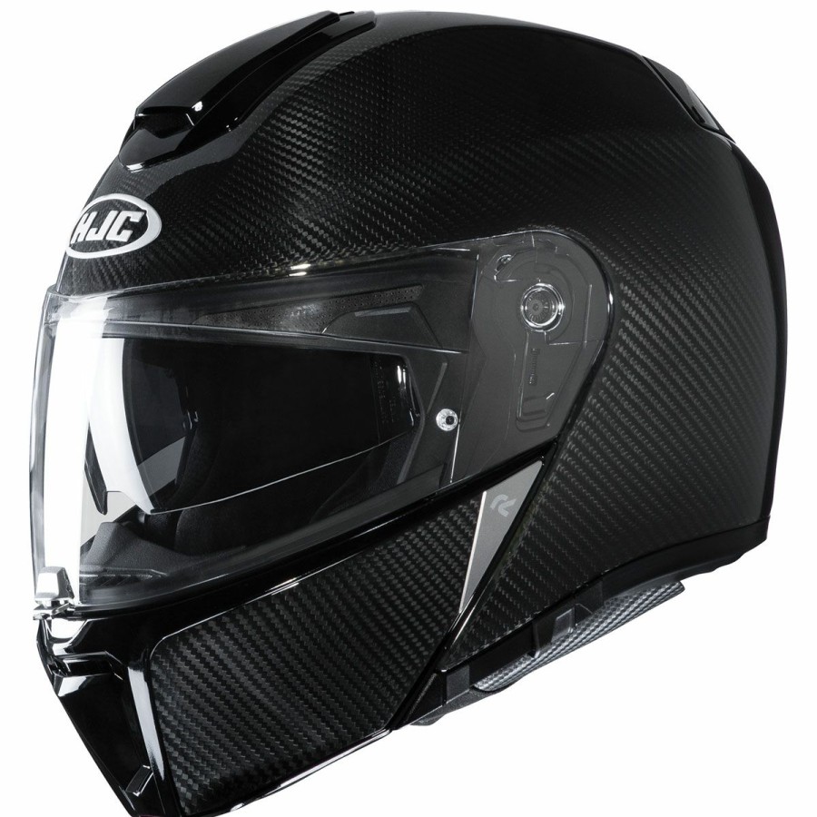 Helmets * | Hjc Rpha-90S Carbon Black Modular Helmet