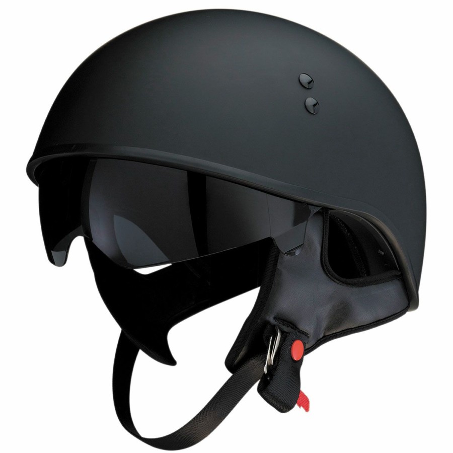 Helmets * | Z1R Vagrant Matte Black Half Helmet