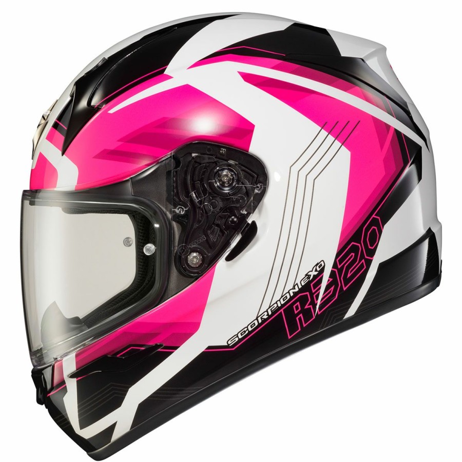 Helmets * | Scorpion Exo-R320 Pink Hudson Full Face Helmet