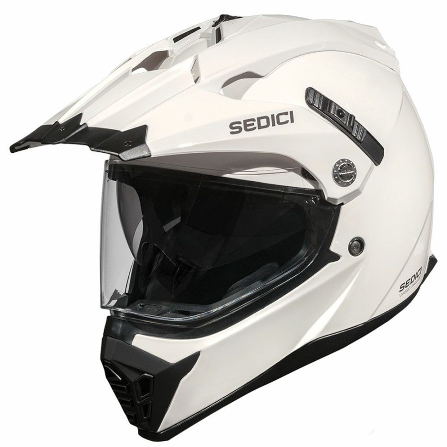 Helmets * | Sedici Viaggio Pearl White Dual Sport Helmet