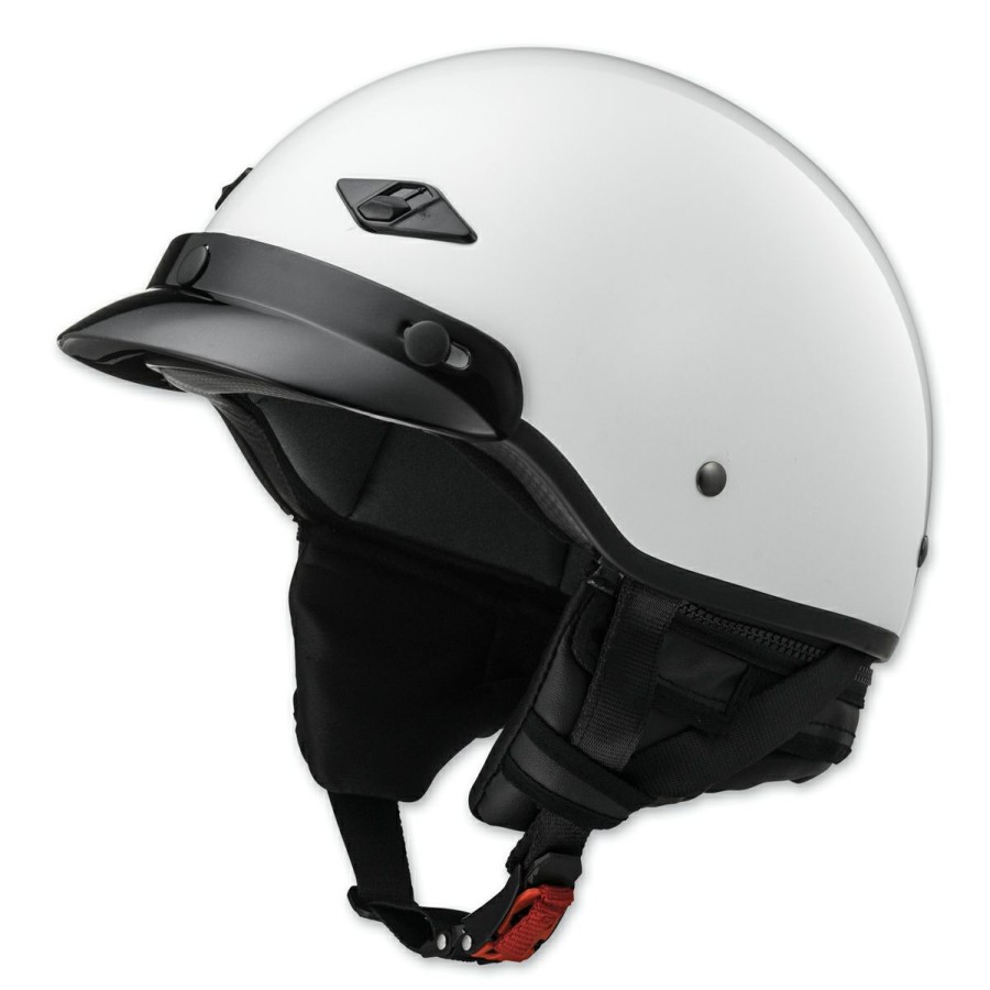 Helmets * | Ls2 Bagger Pearl White Half Helmet