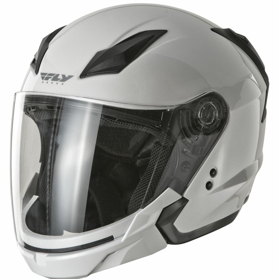 Helmets * | Fly Racing Street Tourist Pearl White Modular Helmet