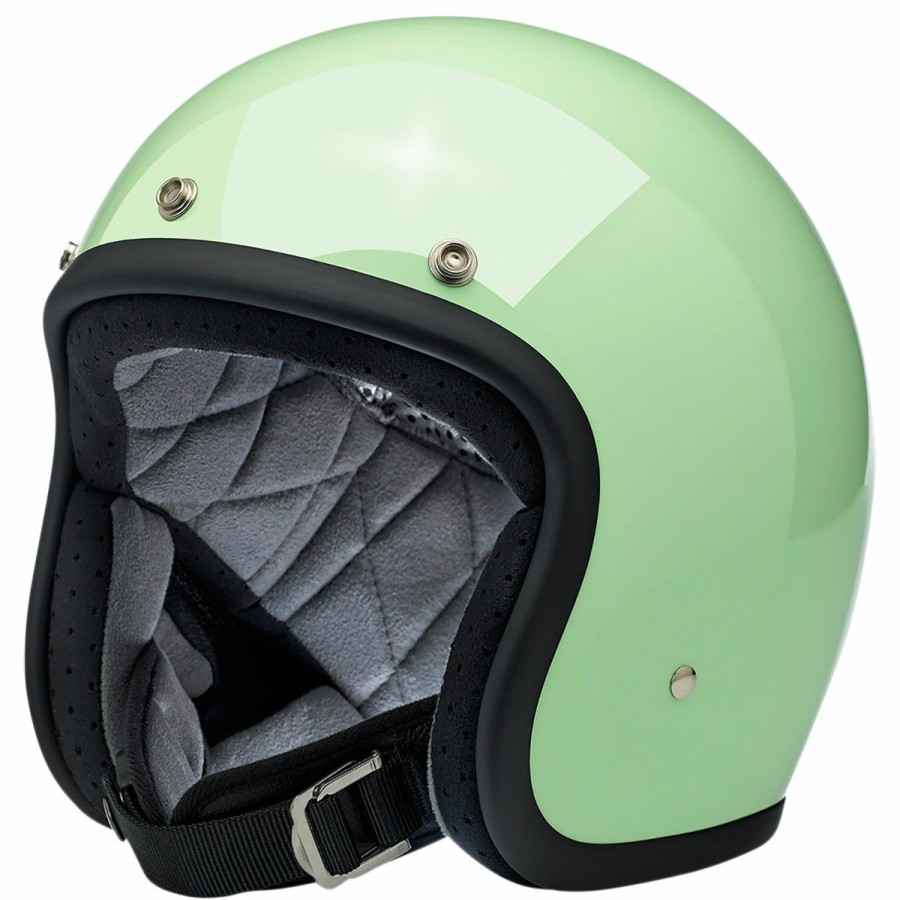 Helmets * | Biltwell Inc. Bonanza Gloss Mint Open Face Helmet