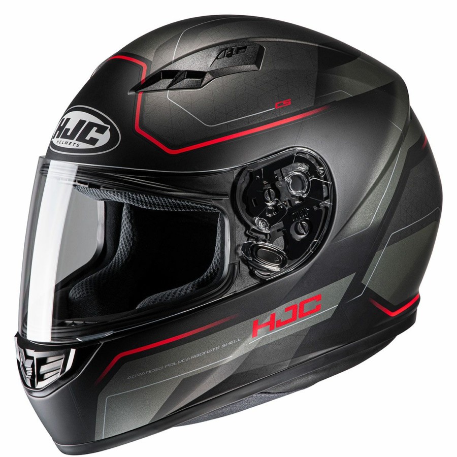 Helmets * | Hjc Black/Red Cs-R3 Inno Full Face Helmet