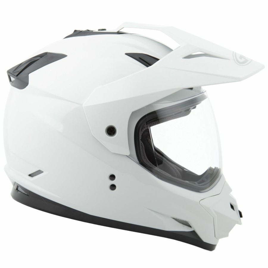 Helmets * | Gmax Gm11 White Dual Sport Helmet