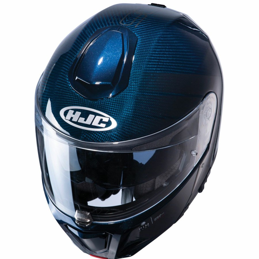 Helmets * | Hjc Rpha-90S Carbon Balian Blue Modular Helmet