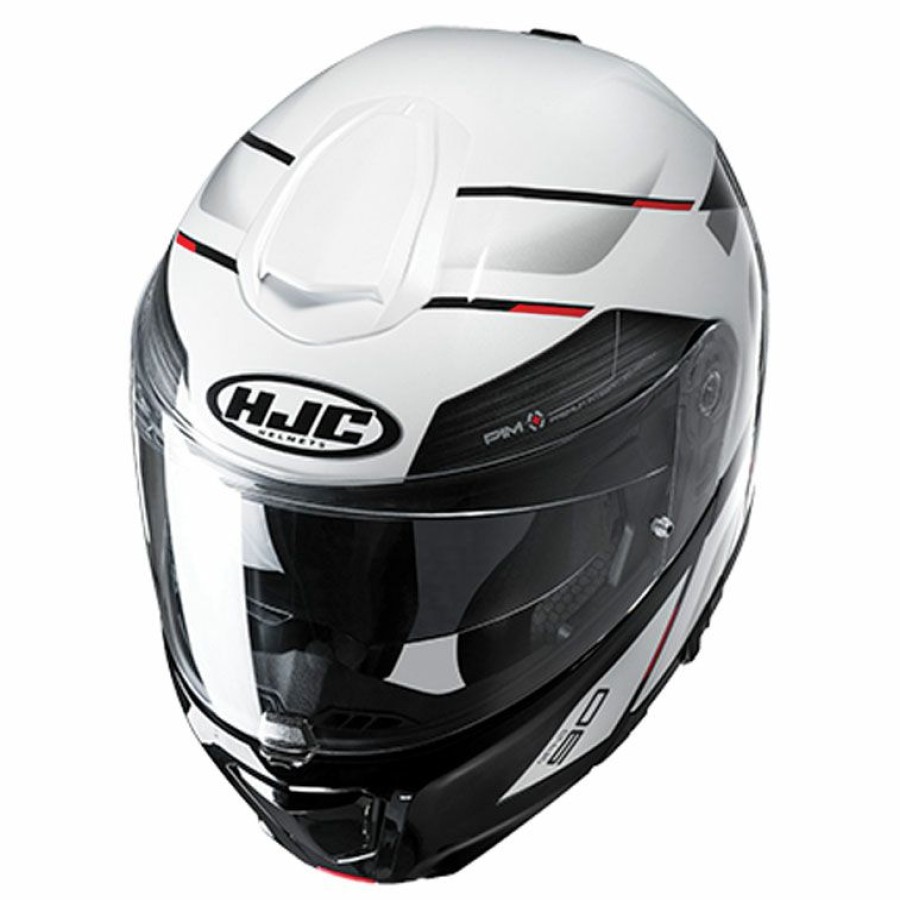 Helmets * | Hjc Rpha-90S Bekavo Semi-Flat White Modular Helmet