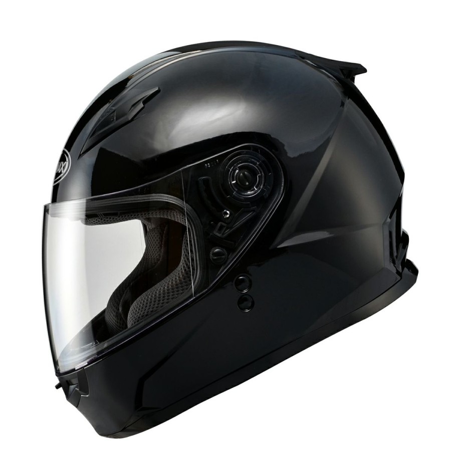 Helmets * | Gmax Gm49Y Youth Gloss Black Full Face Helmet