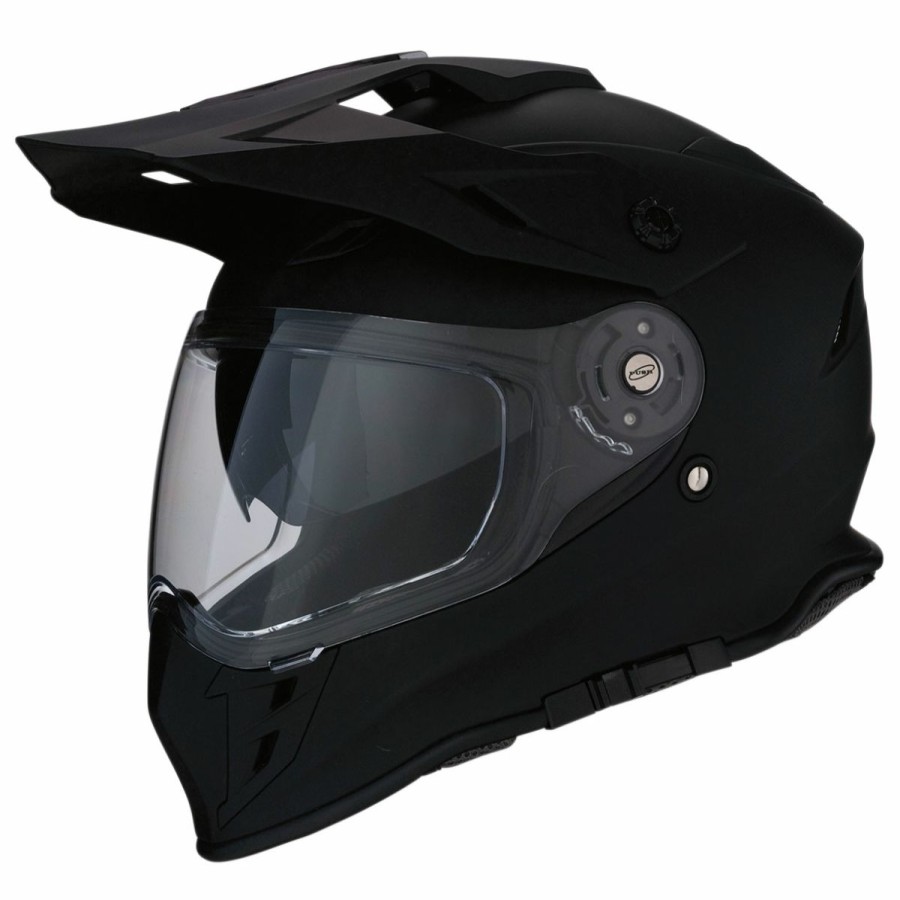 Helmets * | Z1R Range Matte Black Dual Sport Helmet