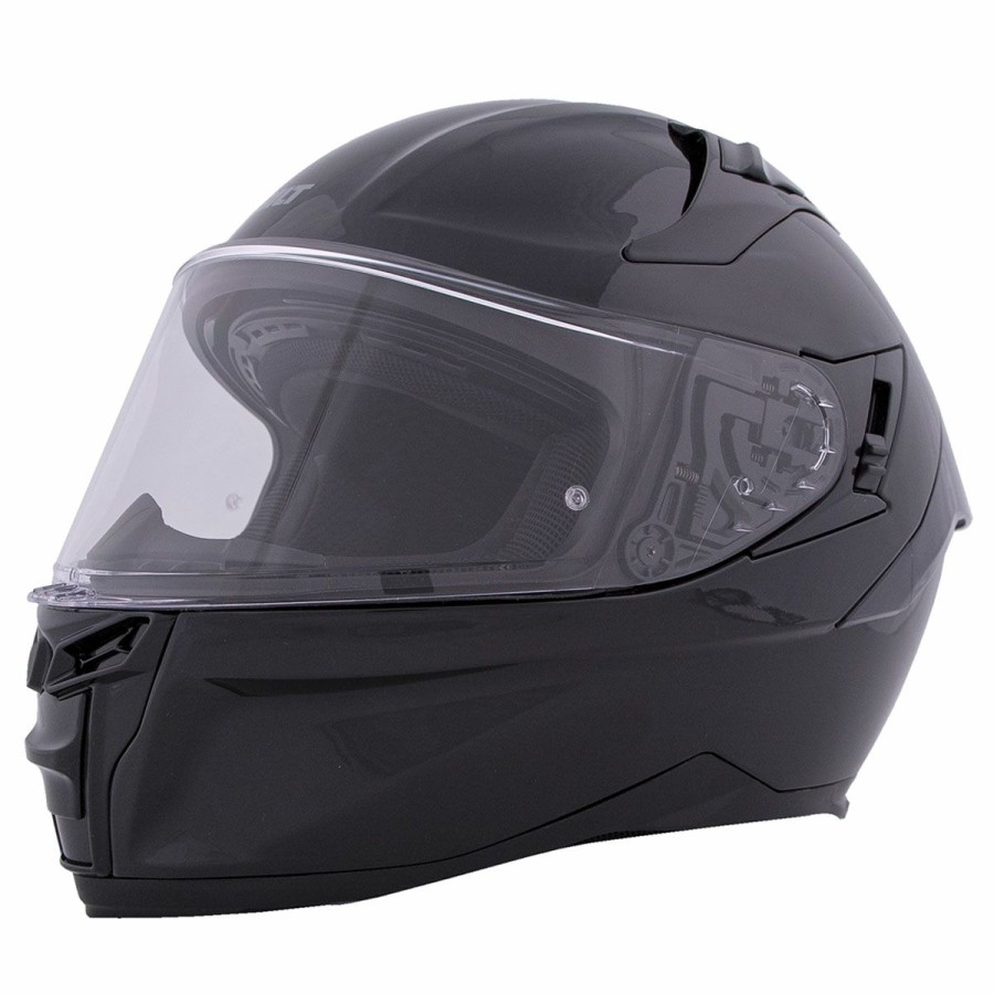 Helmets * | Bilt Charger Gloss Black Full Face Helmet