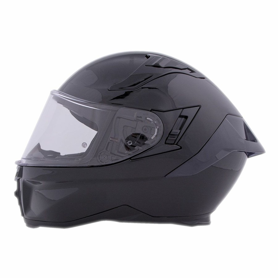 Helmets * | Bilt Charger Gloss Black Full Face Helmet