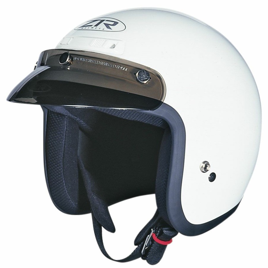 Helmets * | Z1R Jimmy White Open Face Helmet