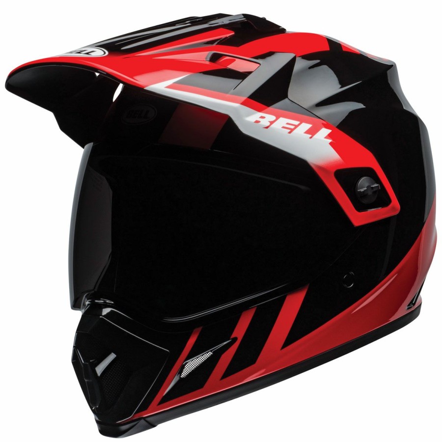 Helmets * | Bell Mx-9 Adventure Mips Dash Black/Red/White Dual Sport Helmet