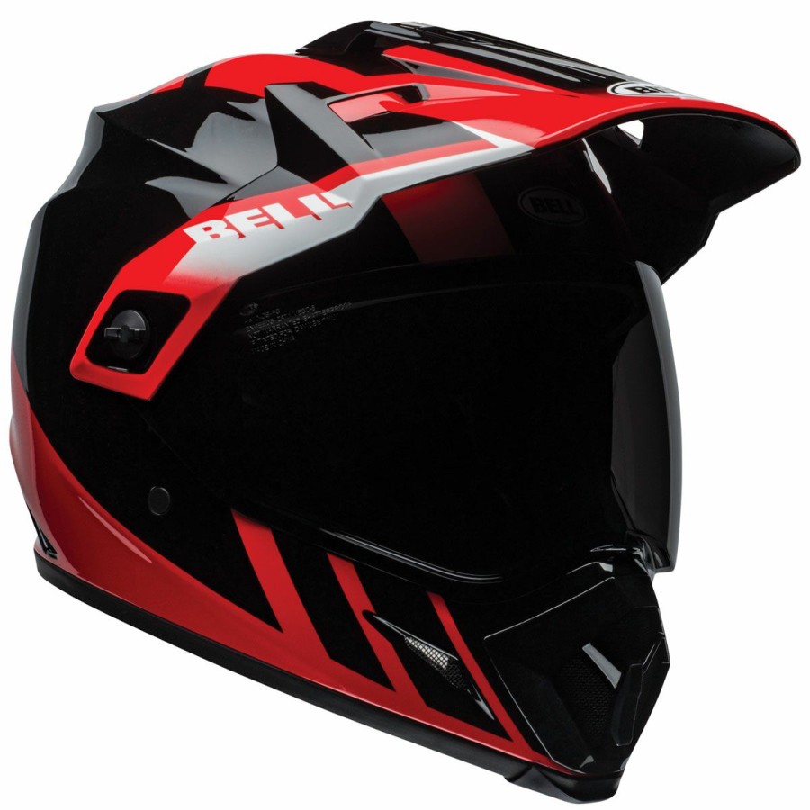 Helmets * | Bell Mx-9 Adventure Mips Dash Black/Red/White Dual Sport Helmet