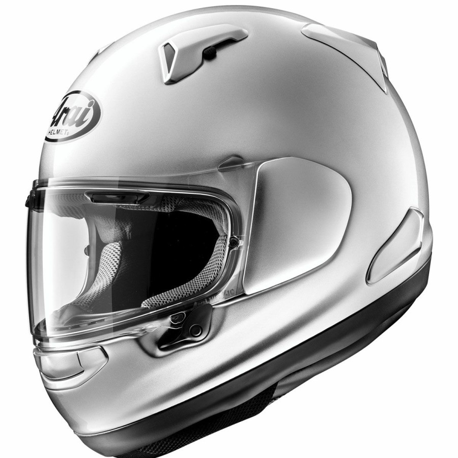 Helmets * | Arai Helmet Arai Quantum-X Aluminum Silver Full Face Helmet