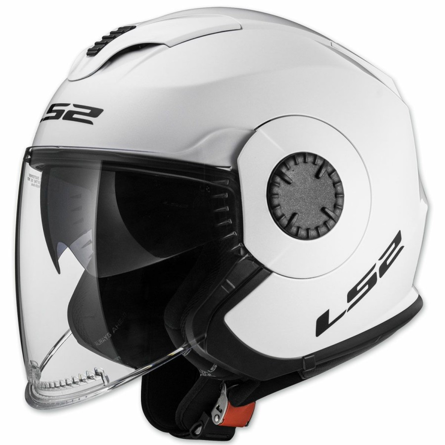 Helmets * | Ls2 Verso White Open Face Helmet