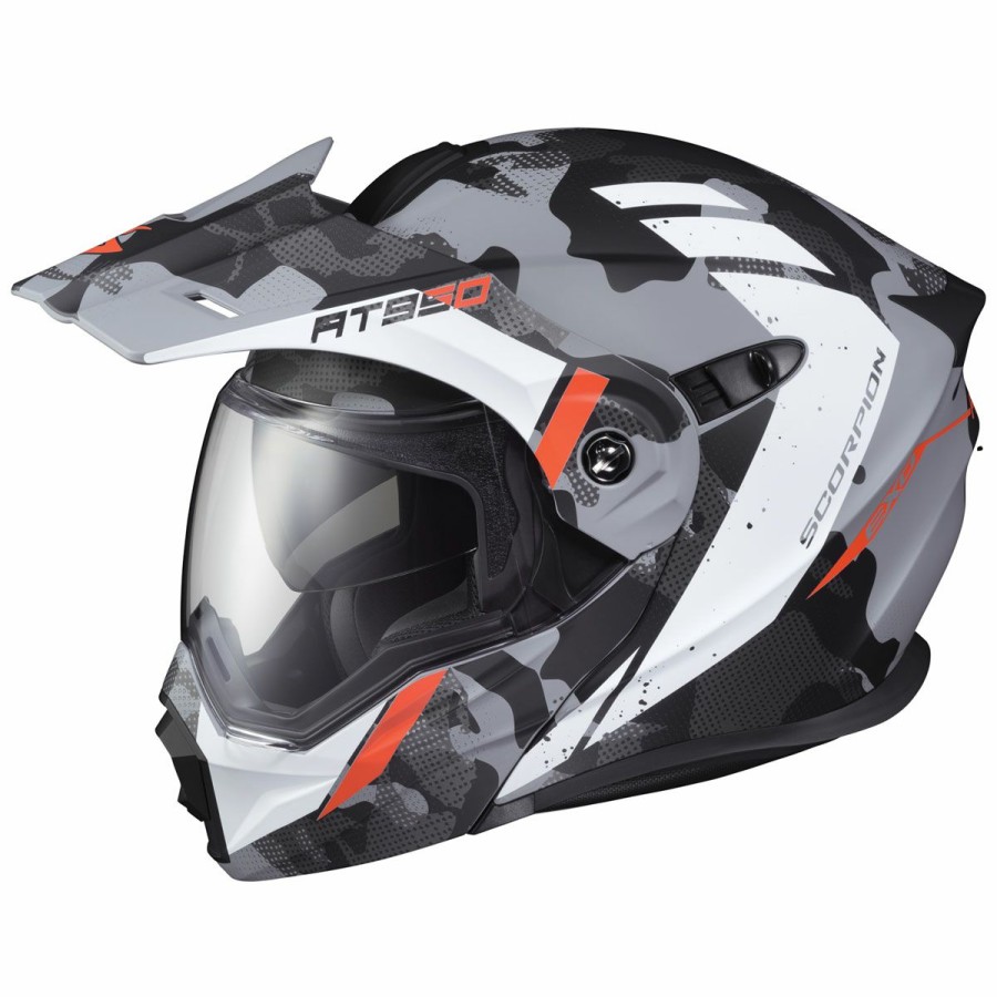 Helmets * | Scorpion Exo Exo-At950 Outrigger Matte Gray Modular Helmet