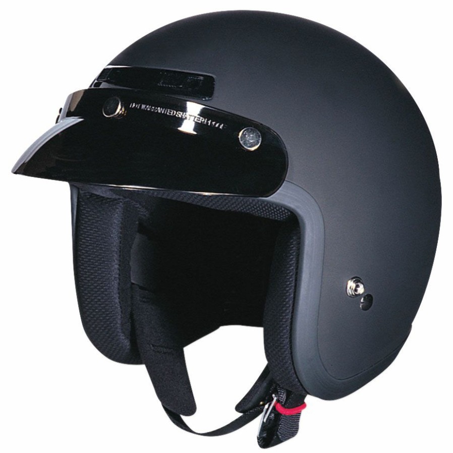 Helmets * | Z1R Jimmy Matte Black Open Face Helmet