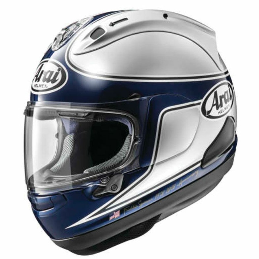 Helmets * | Arai Helmet Arai Corsair-X Spencer 40Th Silver Full Face Helmet