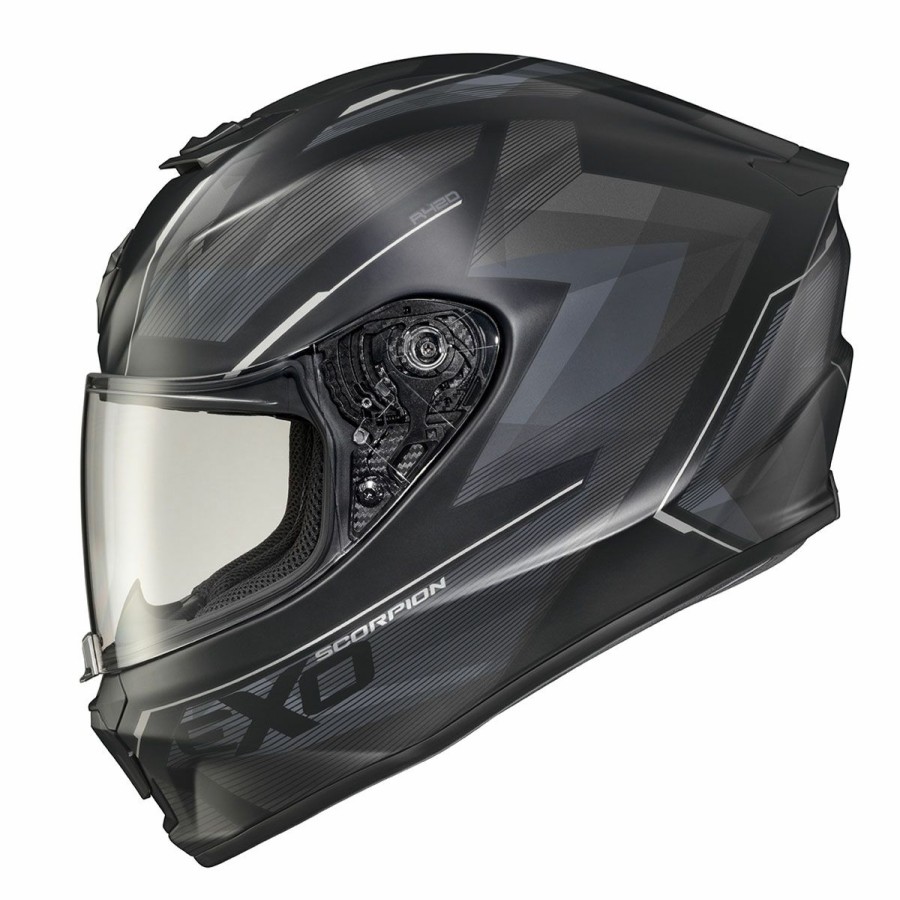 Helmets * | Scorpion Exo-R420 Engage Black/Grey Full Face Helmet