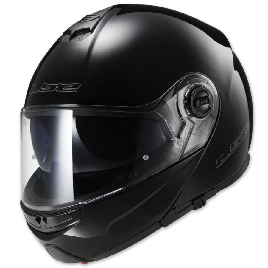 Helmets * | Ls2 Strobe Gloss Black Modular Helmet