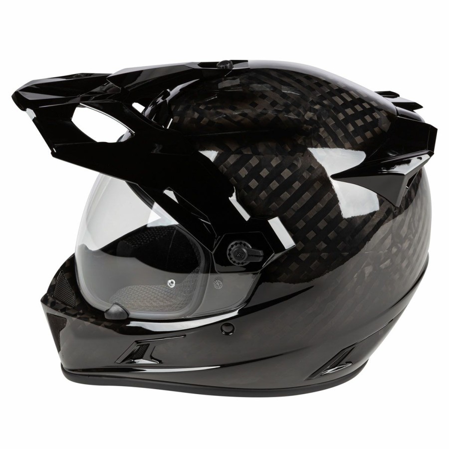 Helmets * | Klim Krios Gloss Karbon Black Dual Sport Helmet