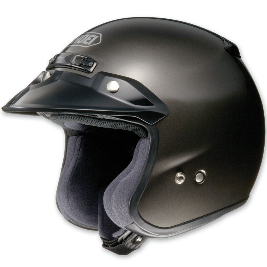 Helmets * | Shoei Rj Platinum-R Metallic Anthracite Open Face Helmet