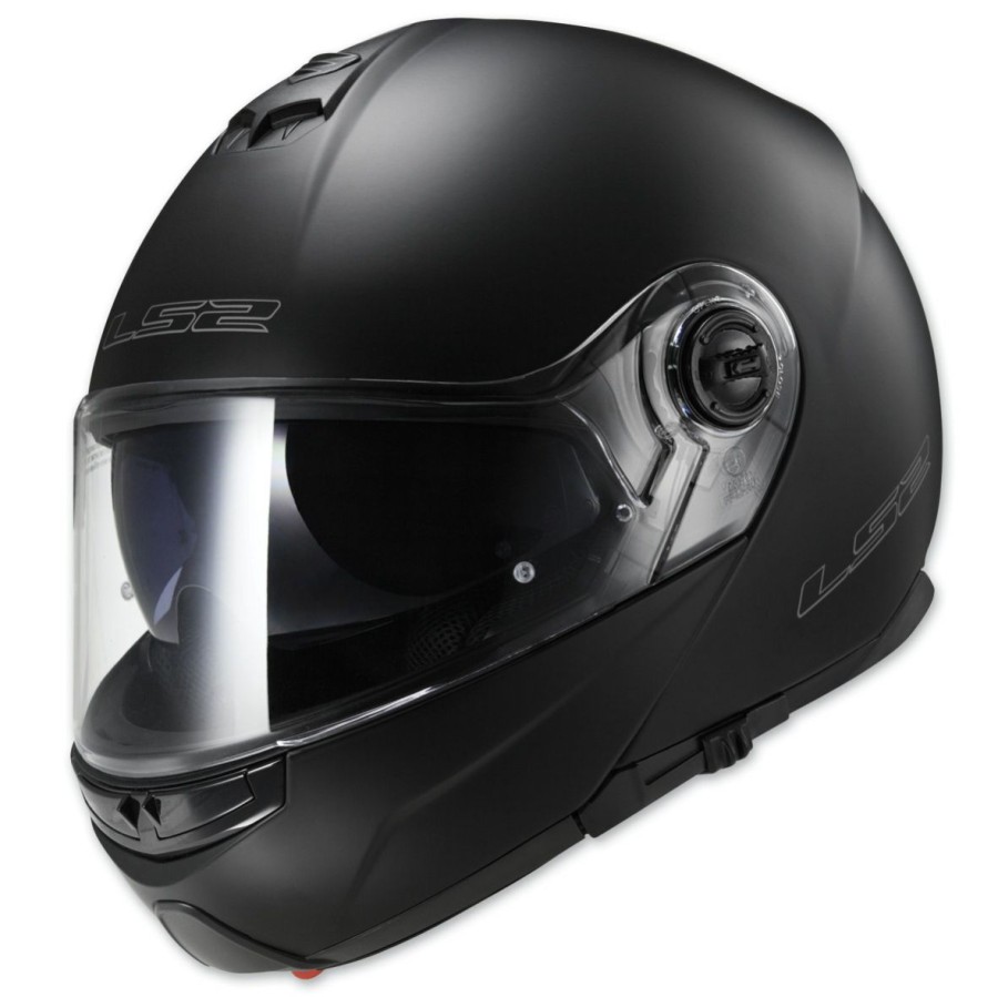 Helmets * | Ls2 Strobe Matte Black Modular Helmet