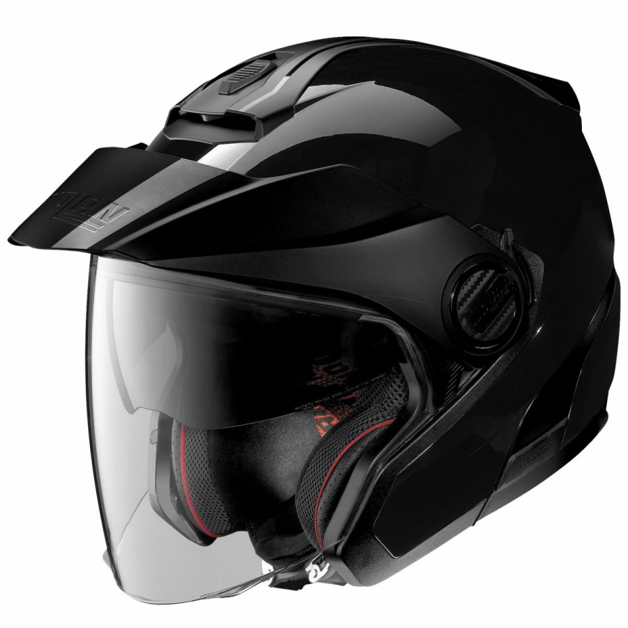 Helmets * | Nolan N40-5 Black Open Face Helmet