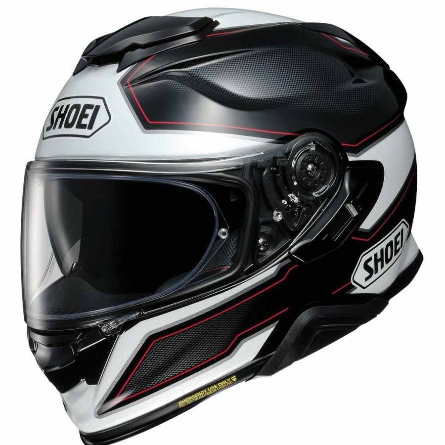 Helmets * | Shoei Gt-Air Ii Bonafide White/Red/Black Full Face Helmet