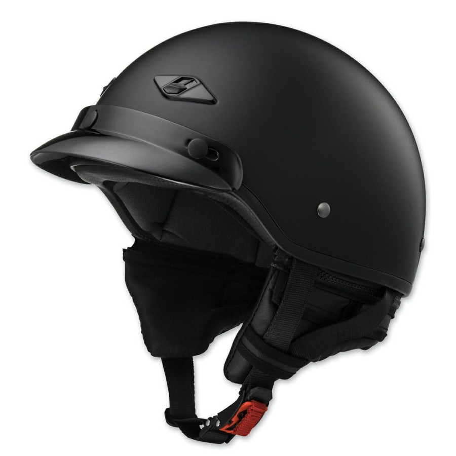 Helmets * | Ls2 Bagger Matte Black Half Helmet