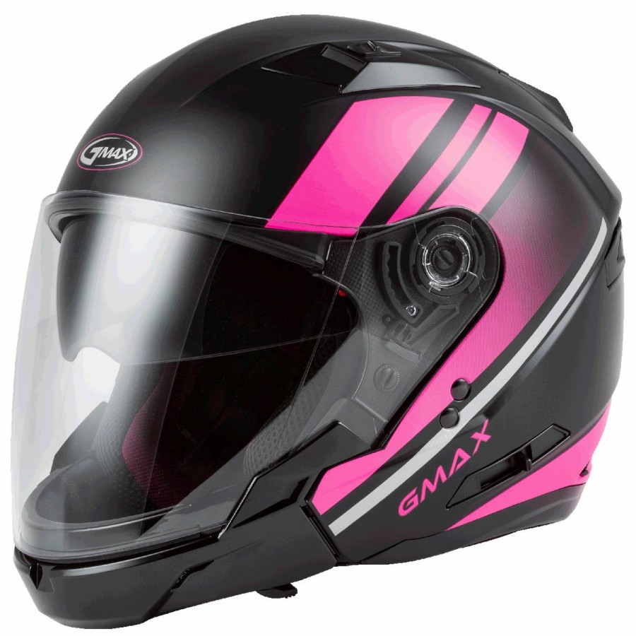 Helmets * | Gmax Of-77 Reform Pink/Matte Black Open Face Helmet