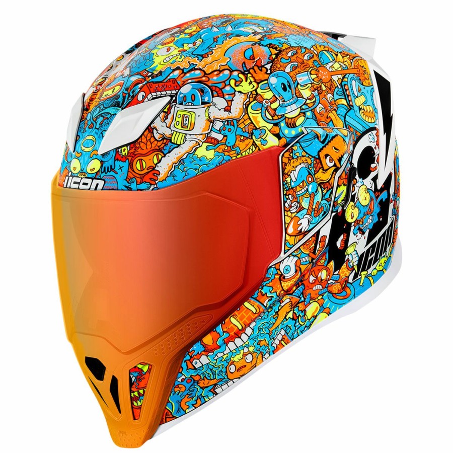 Helmets * | Icon Airflite Mips Redoodle Full Face Helmet