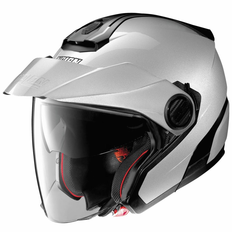 Helmets * | Nolan N40-5 Silver Open Face Helmet