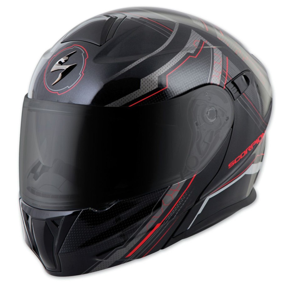 Helmets * | Scorpion Exo Exo-Gt920 Satelitte Red Modular Helmet