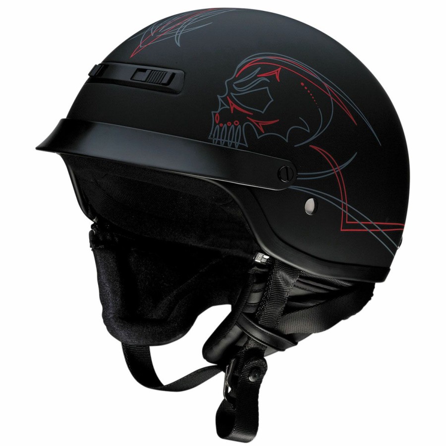 Helmets * | Z1R Nomad Evilocity Half Helmet