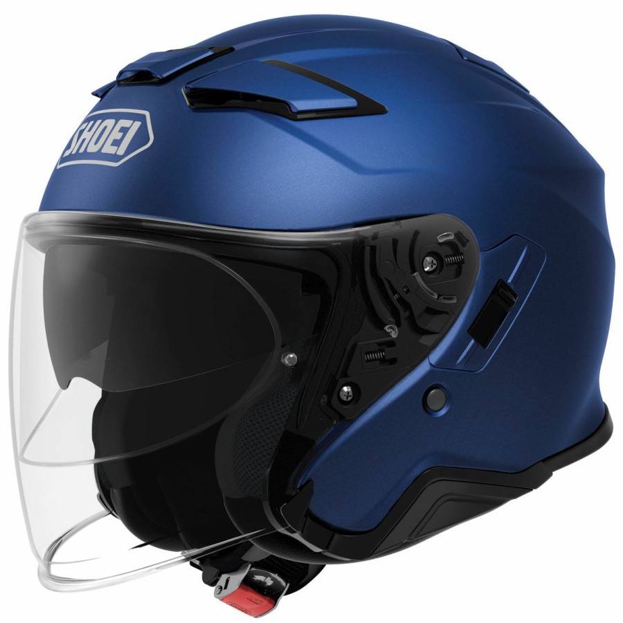 Helmets * | Shoei J-Cruise Ii Matte Blue Open Face Helmet