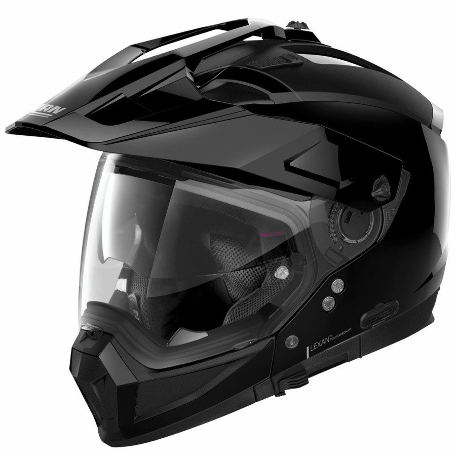 Helmets * | Nolan N70-2 X Gloss Black Dual Sport Helmet