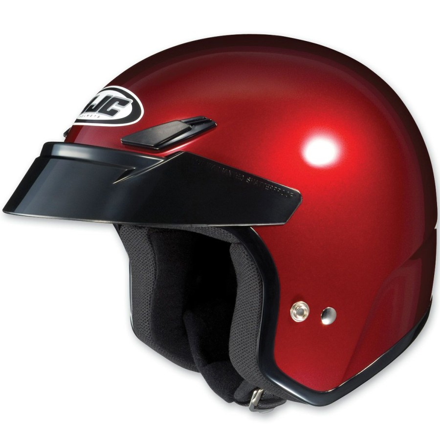 Helmets * | Hjc Cs-5N Metallic Wine Open Face Helmet