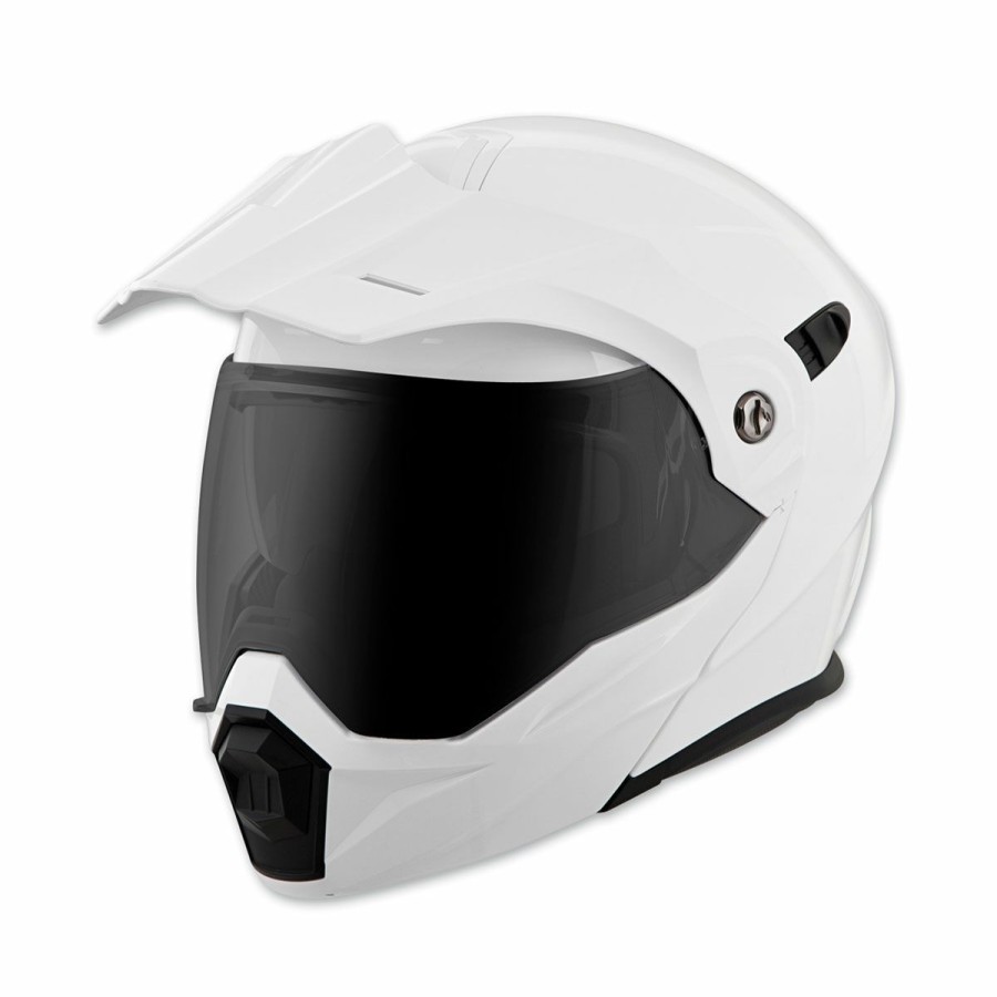 Helmets * | Scorpion Exo Exo-At950 Gloss White Modular Helmet