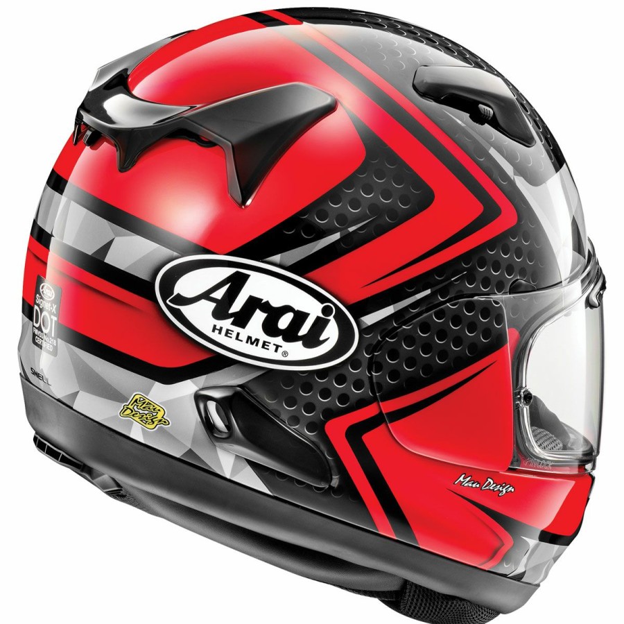 Helmets * | Arai Helmet Arai Signet-X Dyno Red Full Face Helmet