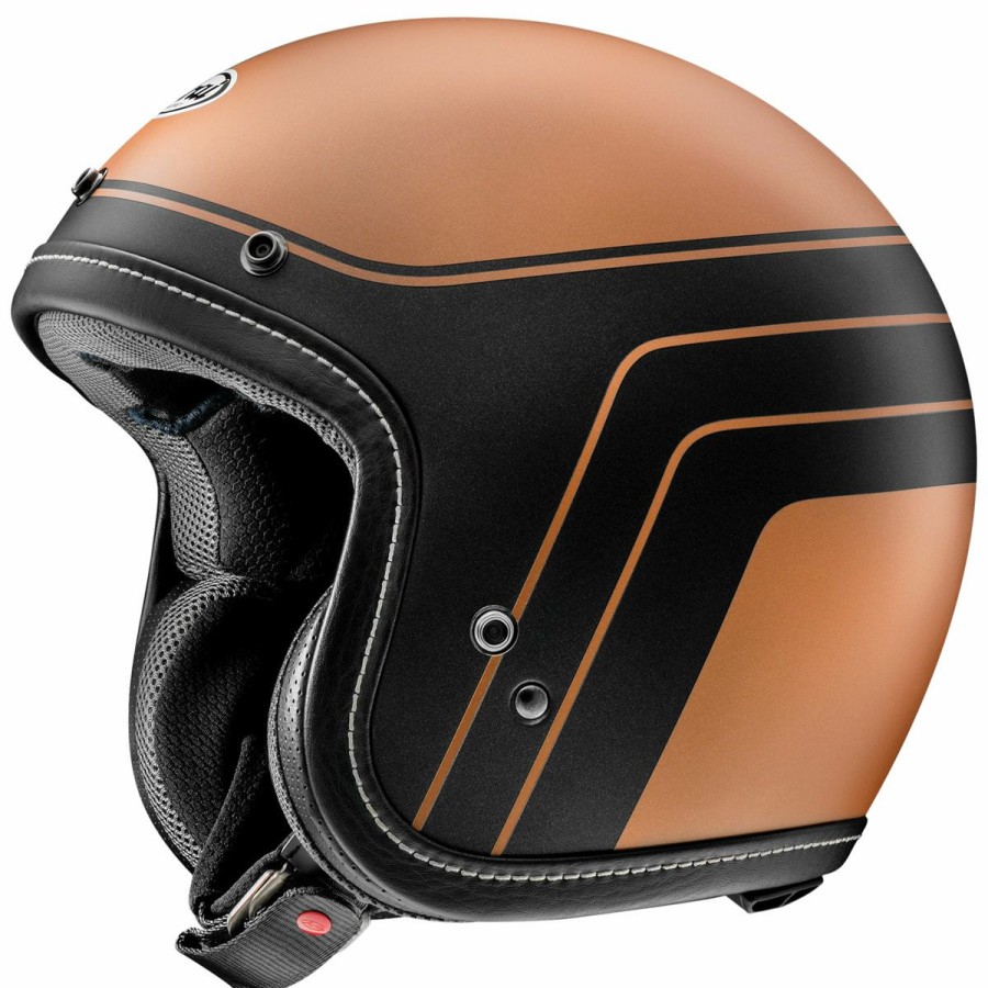 Helmets * | Arai Helmet Arai Classic-V Groovy Tan Frost Open Face Helmet