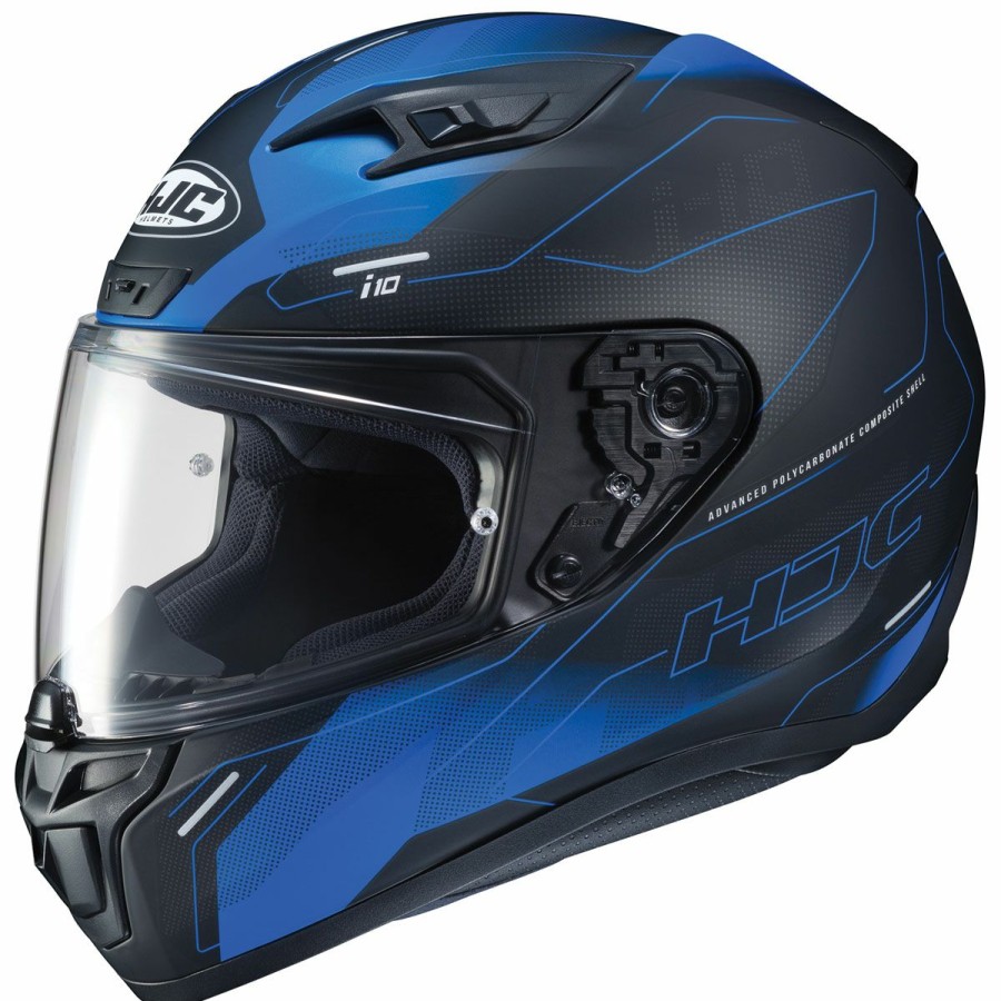 Helmets * | Hjc I10 Taze Black/Blue Full Face Helmet