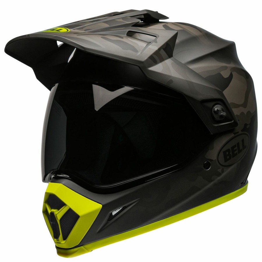 Helmets * | Bell Mx-9 Adventure Mips Stealth Black/Hi-Viz Dual Sport Helmet