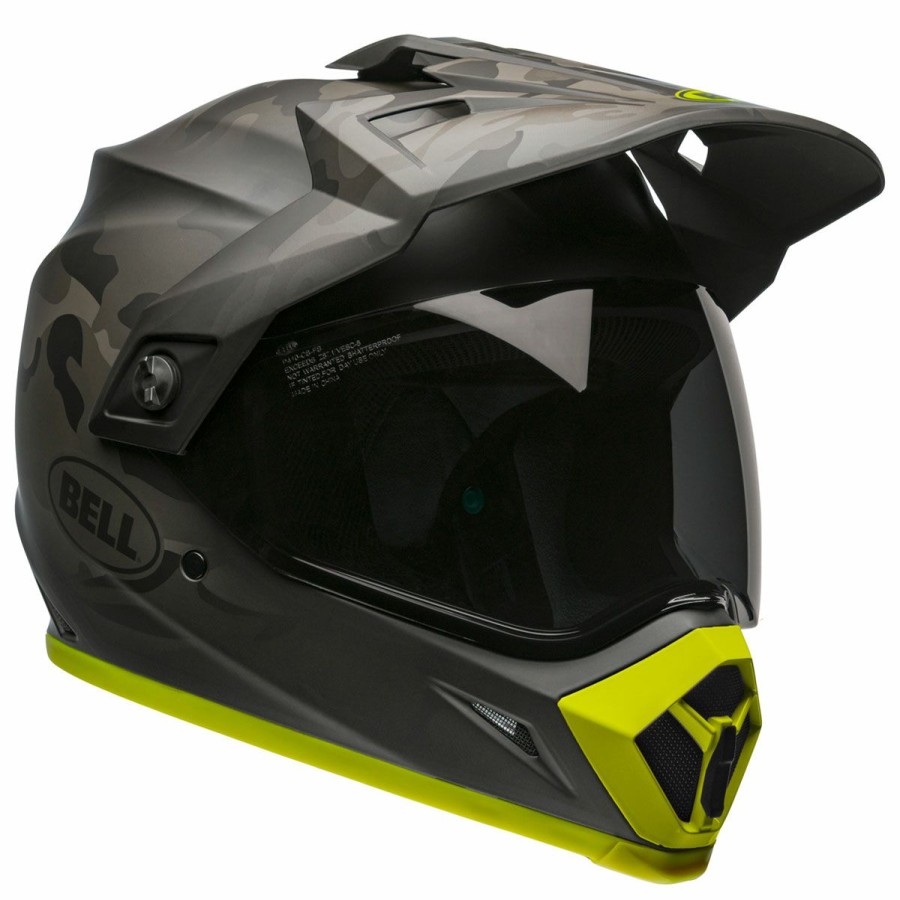 Helmets * | Bell Mx-9 Adventure Mips Stealth Black/Hi-Viz Dual Sport Helmet