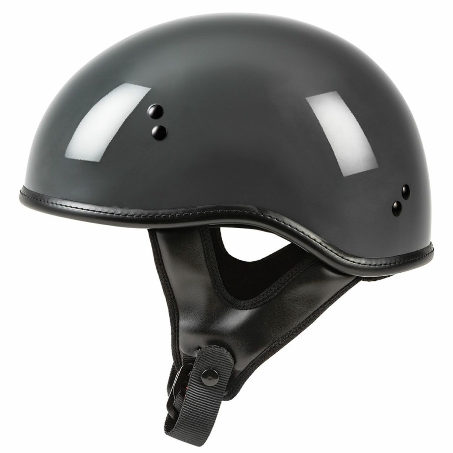 Helmets * | Highway 21 Grey .357 Half Helmet