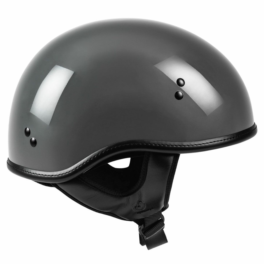 Helmets * | Highway 21 Grey .357 Half Helmet